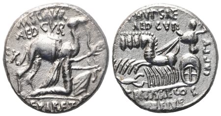 M. Aemilius Scaurus and P. Plautius Hypsaeus, Denarius, 58 BC; AR (3,55 g; 17 mm; 7 h)