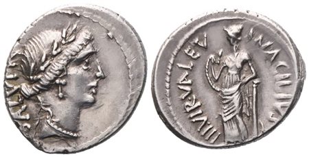 Mn. Acilius Glabrio, Denarius, 49 BC; AR (3,90 g; 19,9 mm; 2 h)