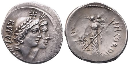 Mn. Cordius Rufus, Denarius, 46 BC; AR (3,37 g; 20 mm; 3 h)