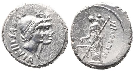 Mn. Cordius Rufus, Denarius, 46 BC; AR (4,10 g; 17,6 mm; 7 h)