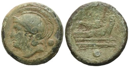 Anonymous, Uncia, c. 217-215 BC; Æ (15,31 g; 27 mm; 6 h)