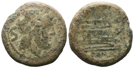 Anonymous, Semis, after 211 BC; Æ (19,91 g; 27,3 mm; 10 h)