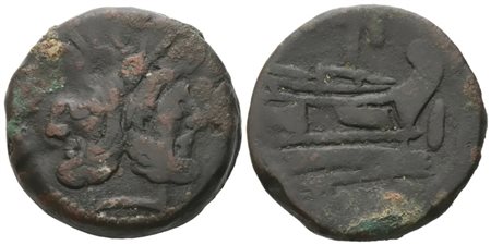 Anonymous, As, 169-158 BC; Æ (27,11 g; 29,7 mm; 7 h)