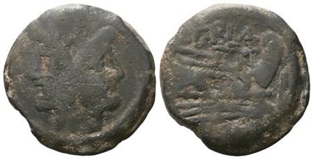 P. Cornelius Blasio, As, c. 169-158 BC; Æ (19,58 g; 30,5 mm; 8 h)