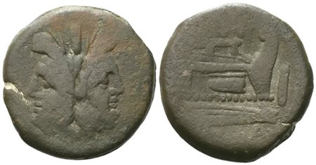 Uncertain, As, c. 169-158 BC; Æ (24,31 g; 30,1 mm; 11 h)