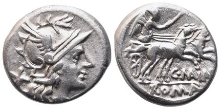 C. Maianius, Denarius, 153 BC; AR (3,89 g; 17,5 mm; 11 h)