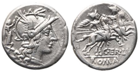C. Terentius Lucanus, Denarius, 147 BC; AR (3,78 g; 18,7 mm; 1 h)