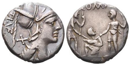 Ti. Veturius, Denarius, 137 BC; AR (3,60 g; 18,6 mm; 12 h)