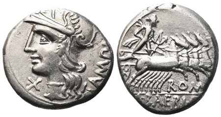 M. Baebius Tampilus, Denarius, 137 BC; AR (3,91 g; 18,8 mm; 3 h)