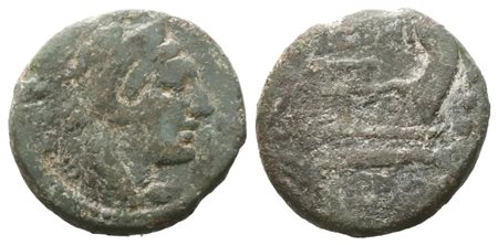 L. Trebanius, Quarans, 135 BC; Ӕ(4,29 g; 18 mm; 8 h)