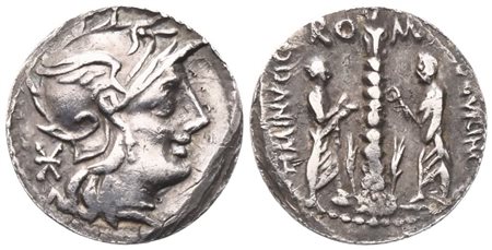 Ti. Minucius Augurinus, Denarius, 134 BC; AR (3,50 g; 17,4 mm)