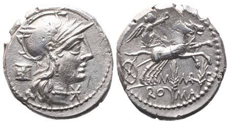 M. Marcius, Denarius, 134 BC; AR (3,89 g; 19,5 mm)