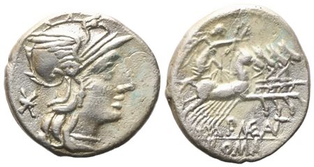P. Maenius Antiaticus, Denarius, 132 BC; AR (3,17 g; 17,9 mm; 9 h)