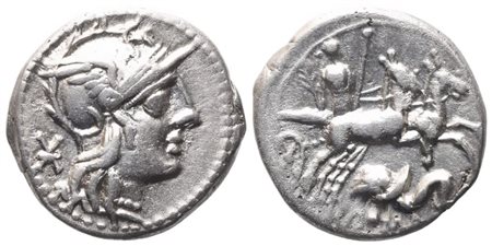 L. Caecilius Metellus Diadematus, Denarius, 128 BC; AR (3,91 g; 17,9 mm)