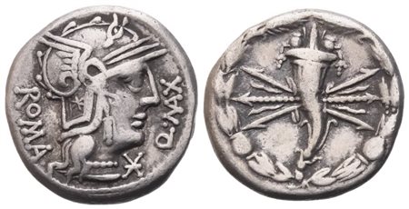 Q. Fabius Maximus, Denarius, 127 BC; AR (3,84 g; 17,5 mm; 10 h)