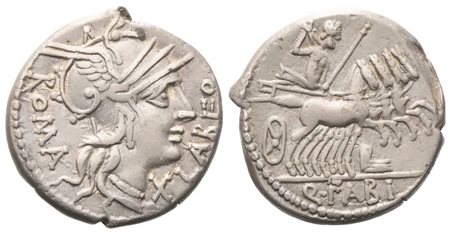 Q. Fabius Labeo, Denarius, 124 BC; AR (3,56 g; 18 mm; 3 h)