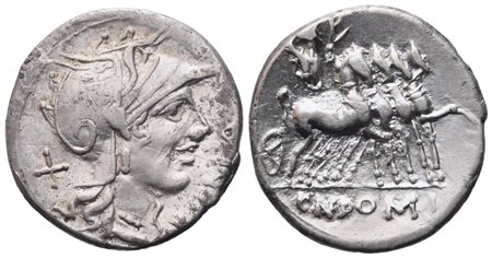 Cn. Domitius Ahenobarbus, Denarius, 116-155 BC; AR (3,87 g; 20 mm; 6 h)