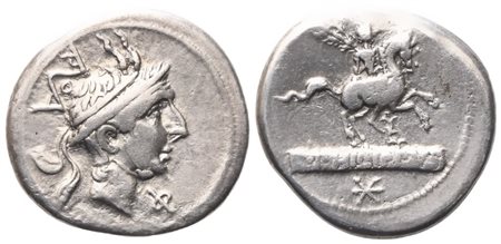 L. Marcius Philippus, Denarius, 113-112 BC; AR (3,78 g; 18,9 mm; 5 h)