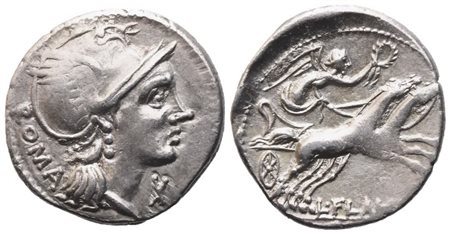 L. Flaminius Chilo, Denarius, 109-108 BC; AR (3,86 g; 19 mm; 9 h)
