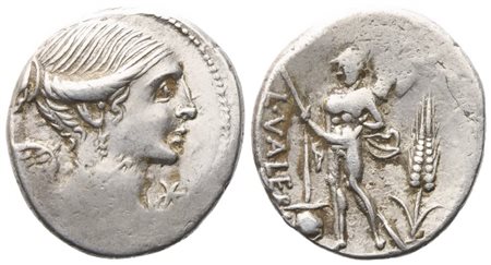 L. Valerius Flaccus, Denarius, 108-107 BC; AR (3,96 g; 19,4 mm; 4 h)