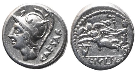 L. Iulius Caesar, Denarius, 103 BC; AR (3,82 g; 16,8 mm; 1 h)