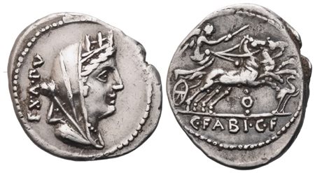 C. Fabius Hadrianus, Denarius, 102 BC; AR (3,86 g; 21,8 mm; 8 h)