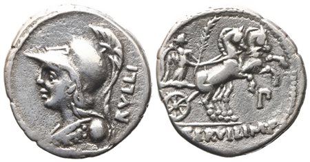 P. Servilius Rullus, Denarius, 100 BC; AR (2,14 g; 19,2 mm; 3 h)