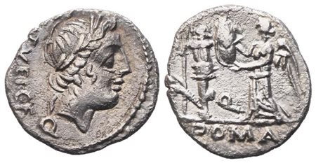 C. Egnatuleius, Quinarius, 97 BC; AR (1,75 g; 15,4 mm; 5 h)