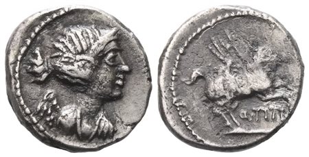 Q. Titius (?), Quinarius, 90 BC; AR (2,20 g; 13,4 mm; 5 h)