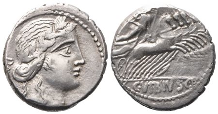 C. Vibius Pansa, Denarius, 90 BC; AR (3,87 g; 18,4 mm; 6 h)