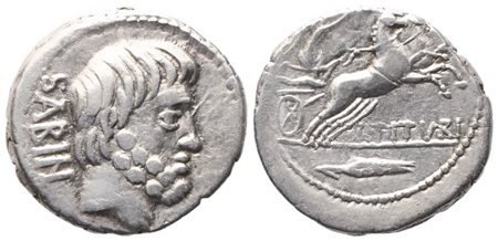 L. Titurius Sabinus, Denarius, 89 BC; AR (3,90 g; 18,5 mm; 6 h)