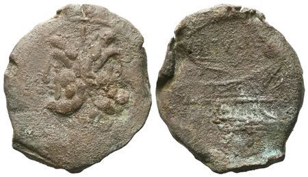 L. Titurius Sabinus, As, 89 BC; Æ (12,26 g; 30,5 mm; 11 h)