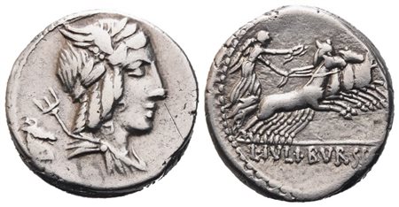 L. Julius Bursio, Denarius, 85 BC; AR (3,86 g; 18 mm; 10 h)