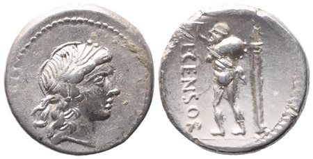 L. Marcius Censorinus, Denarius, 82 BC; AR (3,54 g; 17,3 mm; 11 h)