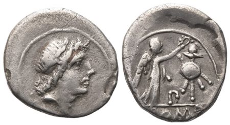 Anonymous, Quinarius, 81 BC; AR (1,75 g; 16 mm; 2 h)