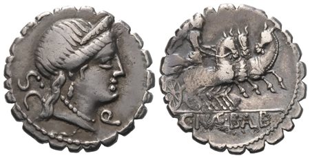 C. Naevius Balbus, Denarius serratus, 79 BC; AR (3,95 g; 18,6 mm; 4 h)