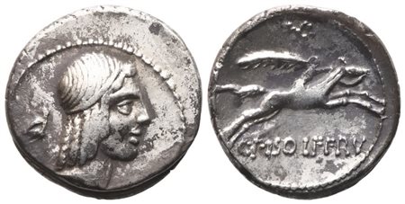 L. Calpurnius Piso, Denarius, 67 BC; AR (4,06 g; 17,3 mm; 4 h)