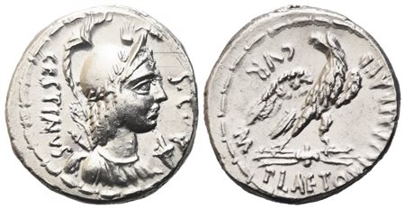 M. Plaetorius Cestianus, Denarius, 67 BC; AR (4,03 g; 18 mm; 5 h)