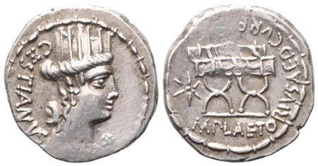 M. Plaetorius Cestianus, Denarius, 67 BC; AR (3,95 g; 18 mm; 6 h)