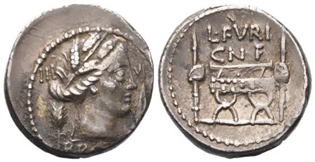 L. Furius Brocchus, Denarius, 63 BC; AR (4,07 g; 18 mm; 6 h)