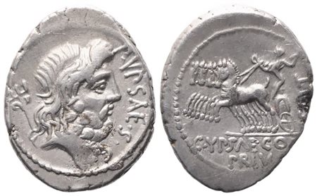 P. Plautius Hypsaeus, Denarius, 60 BC; AR (4,03 g; 20,2 mm; 6 h)