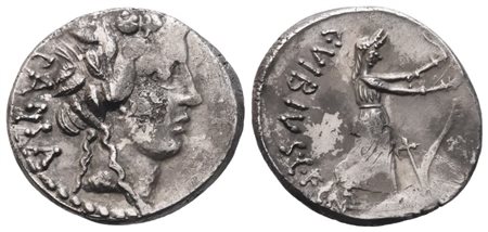 C. Vibius Pansa Caetronianus, Denarius, 48 BC; AR (3,91 g; 17,6 mm; 5 h)