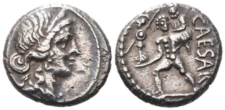 Julius Caesar, Denarius, late 48-47 BC; AR (3,80 g; 16,5 mm; 6 h)