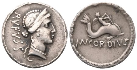 Mn. Cordius Rufus, Denarius, 46 BC; AR (3,14 g; 17,6 mm; 12 h)