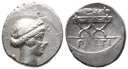 C. Considius Paetus, Denarius, 46 BC; AR (3,68 g; 16,8 mm; 6 h)