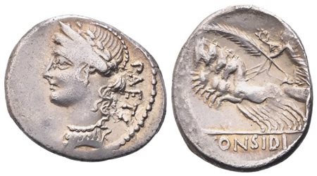 C. Considius Paetus, Denarius, 46 BC; AR (3,98 g; 19,5 mm; 9 h)