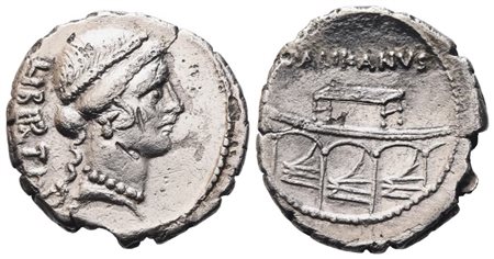 Lollius Palikanus, Denarius, 45 BC; AR (3,37 g; 18,2 mm; 2 h)