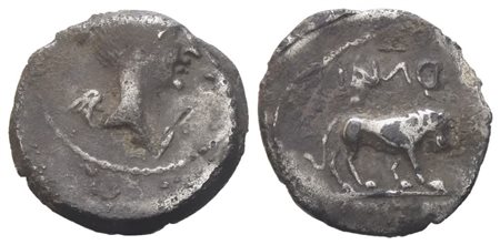 Mark Antony, Quinarius, 42 BC; AR (1,72 g; 14,3 mm; 11 h)