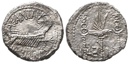 Mark Antony, Denarius, 32-31 BC; AR (3,16 g; 16,6 mm; 6 h)