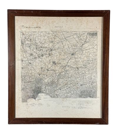 Carta geografica militare, periodo XX secolo scuola Italiana, raffigurante...